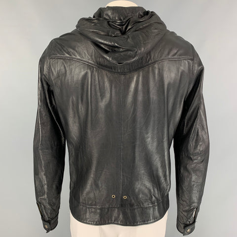 MIKE & CHRIS Size XL Black Zip Up Hoodie Jacket