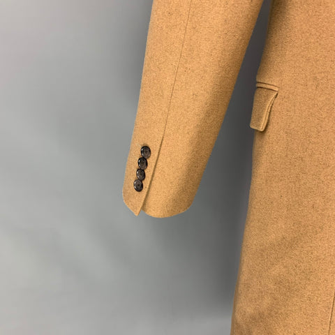 CALVIN KLEIN Size M Tan Size M Tan Wool Blend Double Breasted Coat