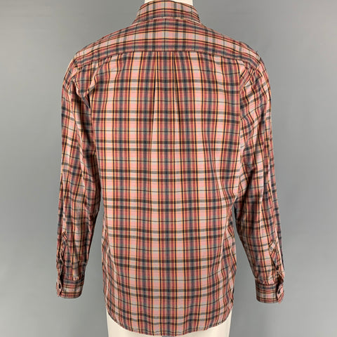 BILLY REID Size M Brown Plaid Button Down Long Sleeve Shirt