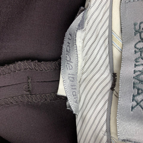 SPORTMAX Size 6 Brown Wide Leg Dress Pants