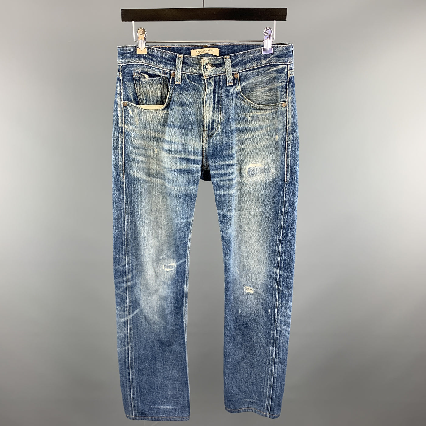 LEVI'S MADE & CRAFTED Size 29 Indigo Washed Cotton Jeans