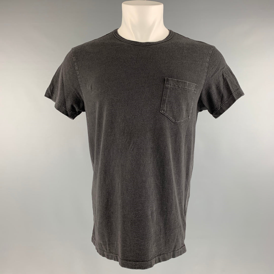 RRL par RALPH LAUREN Taille M T-shirt une poche en coton gris