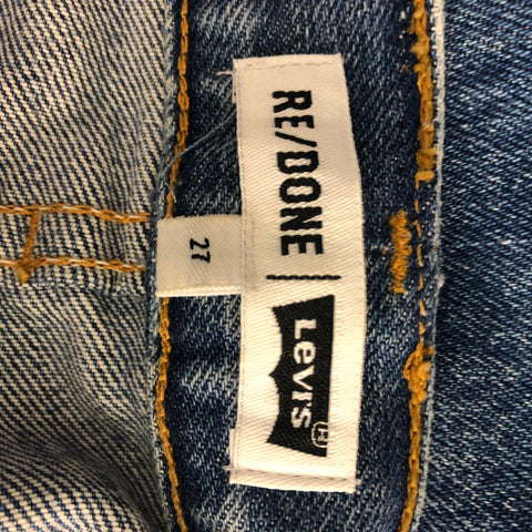 LEVIS BY RE/DONE Size 27 Light Blue Denim Washed Jeans