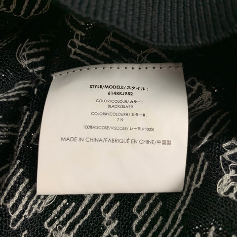 COLECCIÓN MICHAEL KORS Talla M Jersey de lentejuelas de viscosa negro plateado