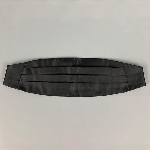 Vintage I.MAGNIN Black Satin Cummerbund