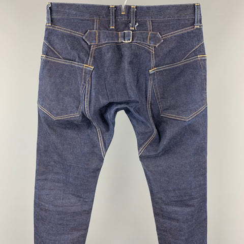 JUNYA WATANABE Size M Indigo Contrast Stitch Denim Jeans