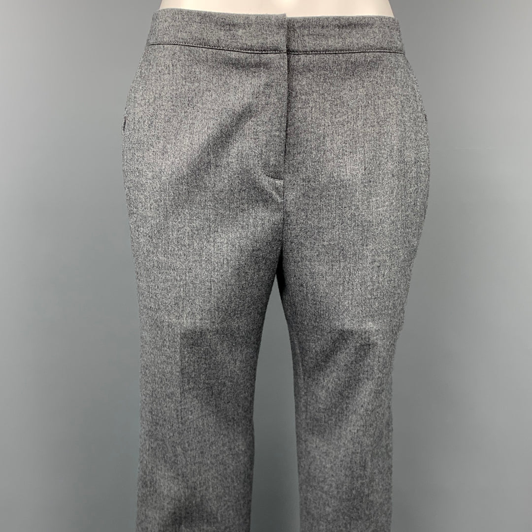 CUSTOM Size 4 Gray Wool Cropped Dress Pants