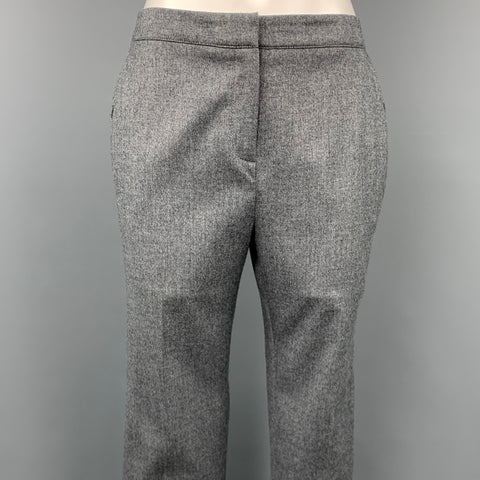 Pantalones de vestir recortados de lana gris talla 4 PERSONALIZADOS