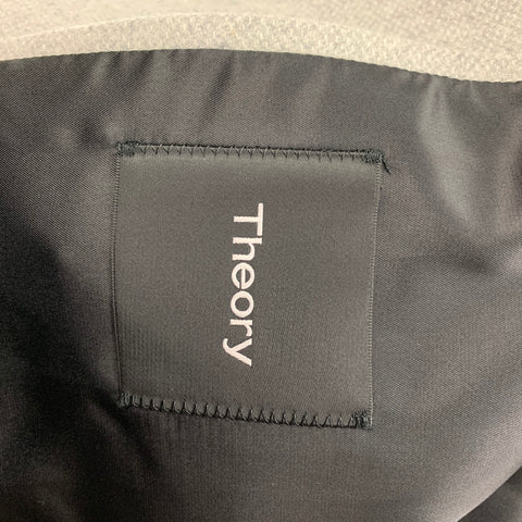 THEORY Size L Light Grey Heather Virgin Wool Cashmere Jacket