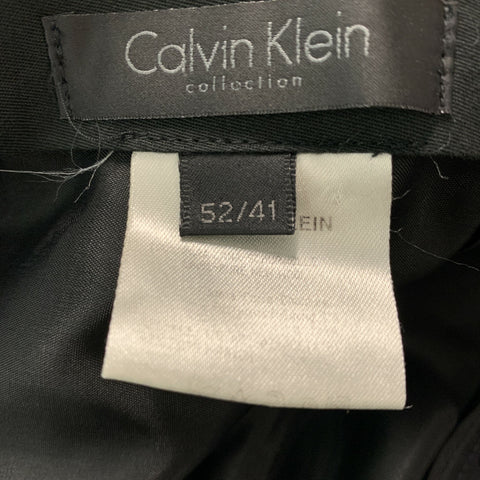 CALVIN KLEIN COLLECTION Taille 42 Smoking à revers en laine unie noire