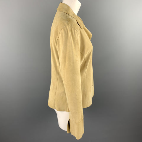 GAZZANI Taille 10 Chemise boutonnée en daim beige