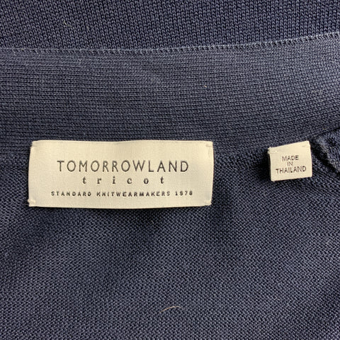 TOMORROWLAND Size S Navy Solid Buttoned Cardigan