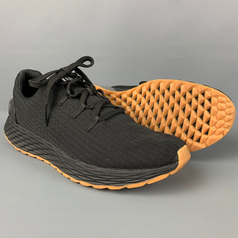 NOBULL Black Gum Ripstop Runner Black Mesh Nylon Size 9.5 Sneakers