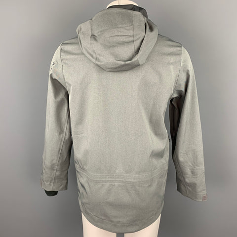 STRAFE Polartec Size S Grey Waterproof Polyester Hooded Jacket