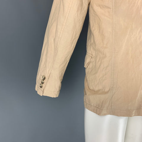 LIFE / AFTER / DENIM Talla S Chaqueta Algodón Beige Solapa De Pico