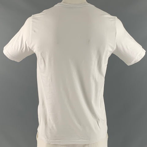 PAUL SMITH Size L White Blue Red Cartoon Cotton T-shirt