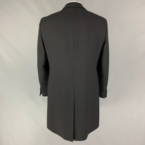 EMPORIO ARMANI Taille 44 Manteau en laine polyamide noir