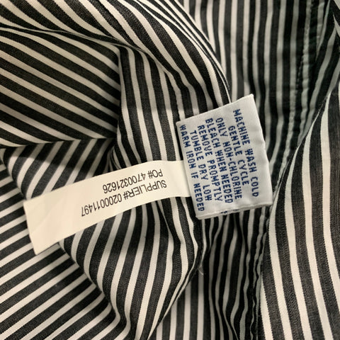 RALPH LAUREN Size S Black & White Stripe Cotton Button Down Long Sleeve Shirt