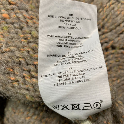 CLOSED Size XL Beige Orange Acrylic Blend Knitted Sweater