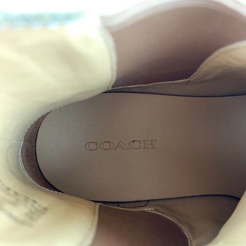 COACH Size 9.5 Camel Suede Chelsea Boots