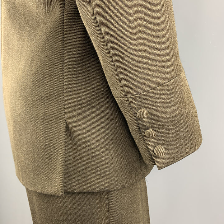 NEW REPUBLIC 42 Regular Olive Wool Suit