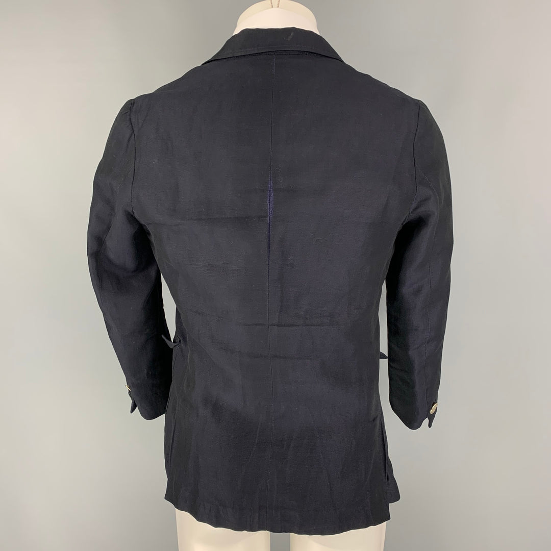BAND OF OUTSIDERS Size 40 Navy Cotton / Linen Sport Coat