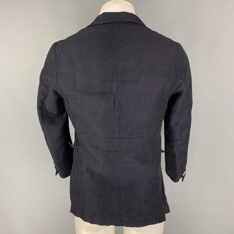 BAND OF OUTSIDERS Size 40 Navy Cotton / Linen Sport Coat