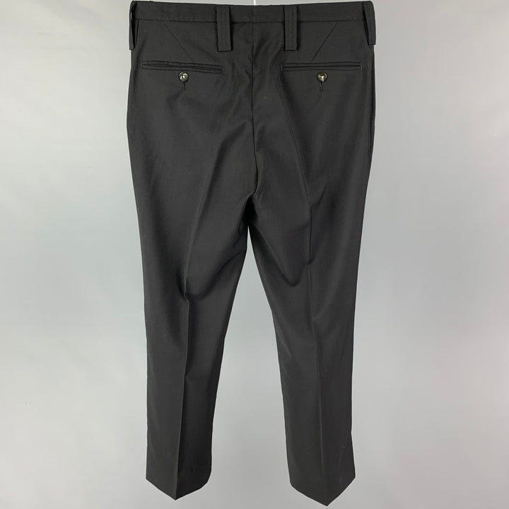 J. LINDEBERG Size 30 Black Wool Blend Zip Fly Dress Pants