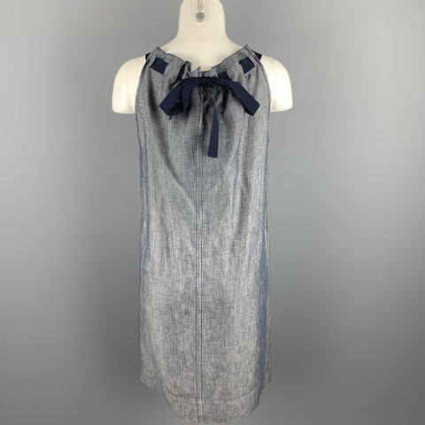 ESCADA SPORT Size 6 Blue Cotton / Linen Shift Dress