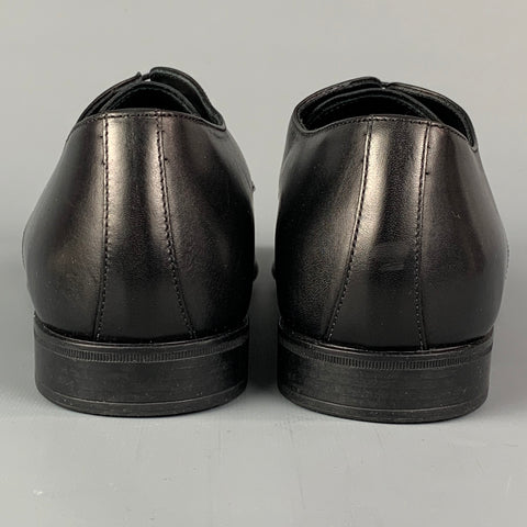 PAUL SMITH Size 7 Black Leather Lace Up Shoes
