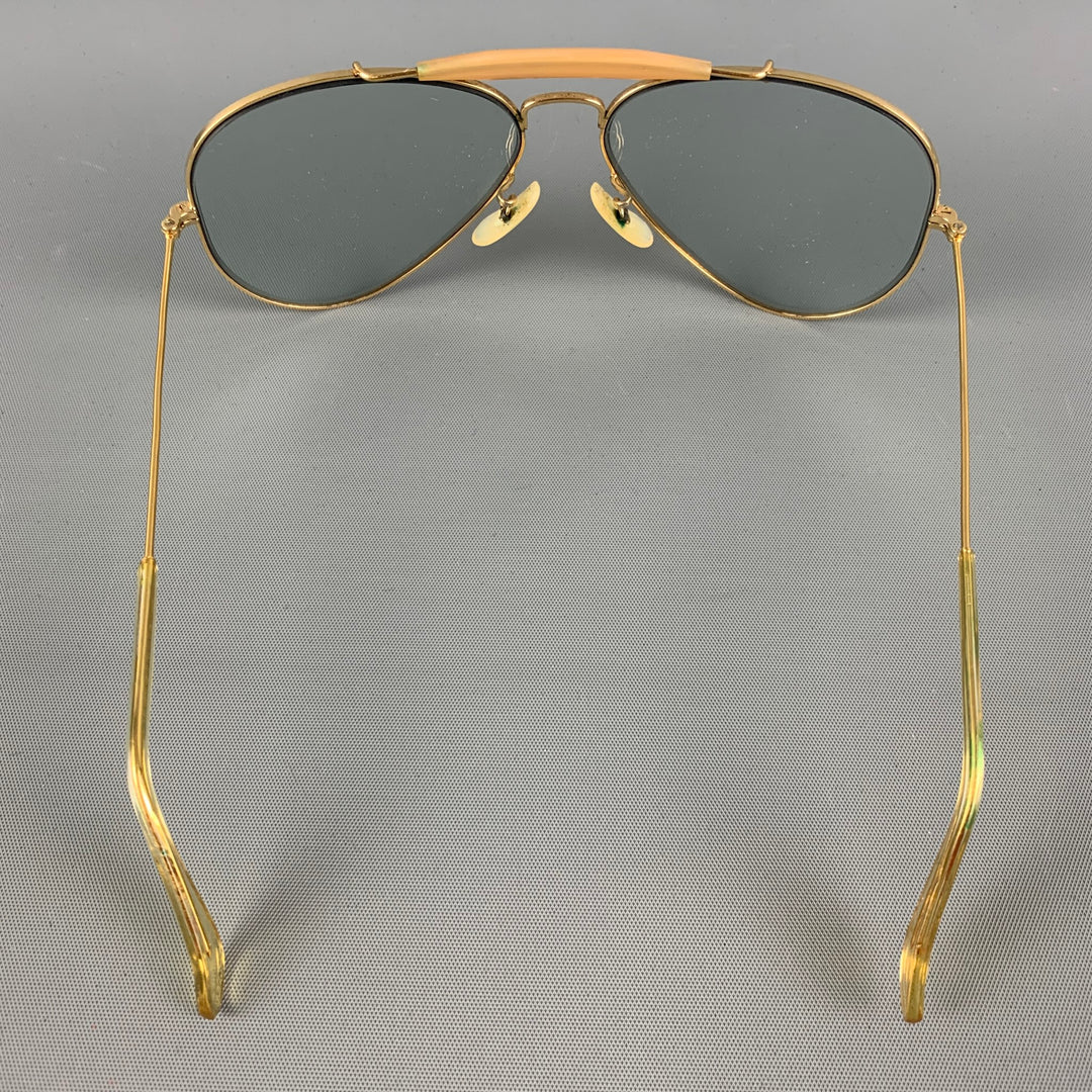 Gafas de sol de aviador de metal dorado vintage RAY-BAN – Sui