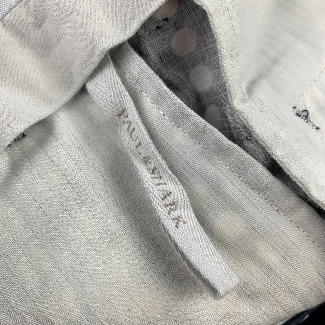 NICK WOOSTER x PAUL SHARK Size 34 Black & White Polka Dot Cropped Casual Pants