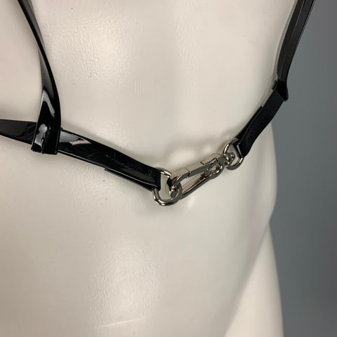 MELITTA BAUMEISTER Size L Black Faux patent leather Harness
