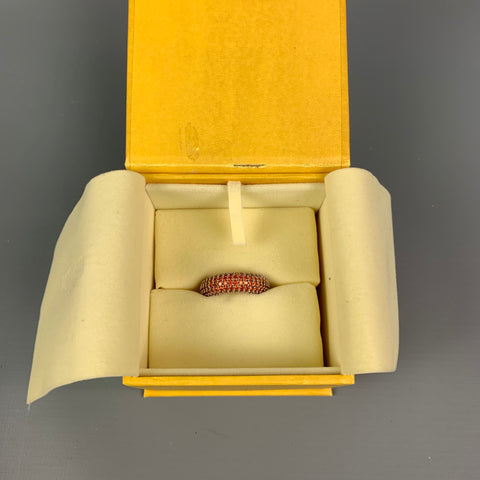 FENDI Silver & Orange Crystal Single Earring