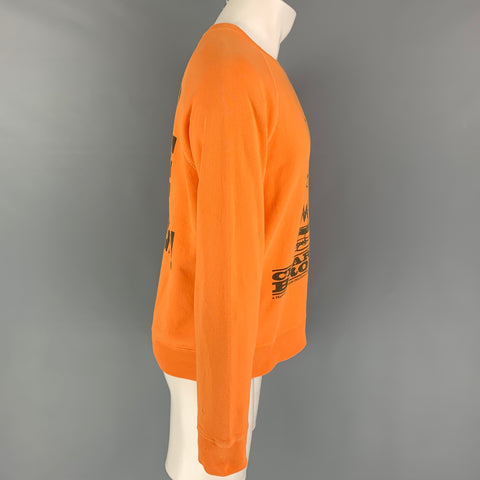 MARC JACOBS x PEANUTS Size XS Orange Black Graphic Cotton Crew-Neck Sweatshirt
