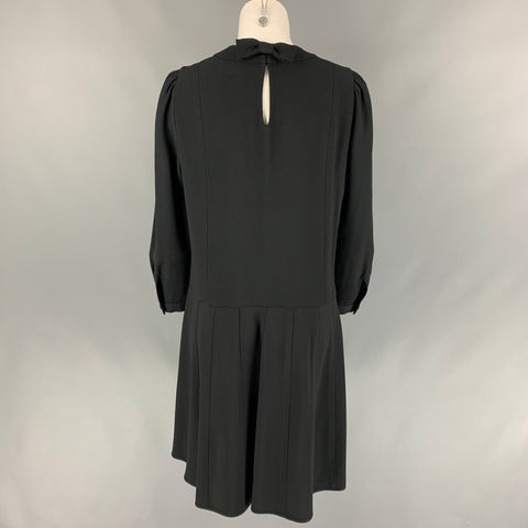 MARC JACOBS RUNWAY Size 6 Black Acetate / Viscose A-Line Dress