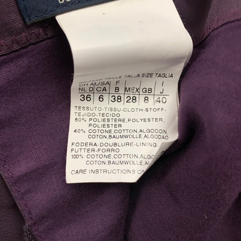 MAX MARA Size 6 Purple Polyester / Cotton Sleeveless Shift Dress