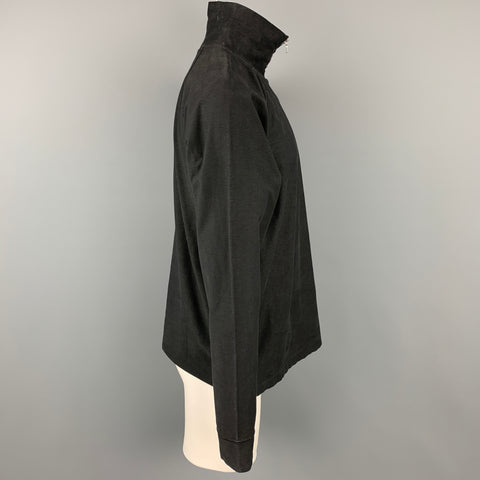 OUR LEGACY Size M Black Cotton Half Zip Pullover