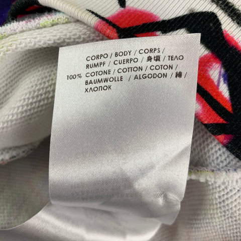 MCQ by ALEXANDER MCQUEEN Size XS White Multi-Color Graffiti Cotton Pullover