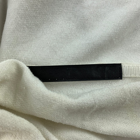 JULIUS_7 S/S 2012 Size M White Cotton Draped Short Sleeve Shirt