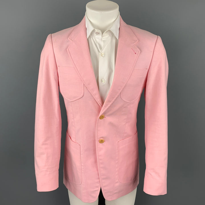 PAUL SMITH Size 38 Pink Wool Notch Lapel Sport Coat