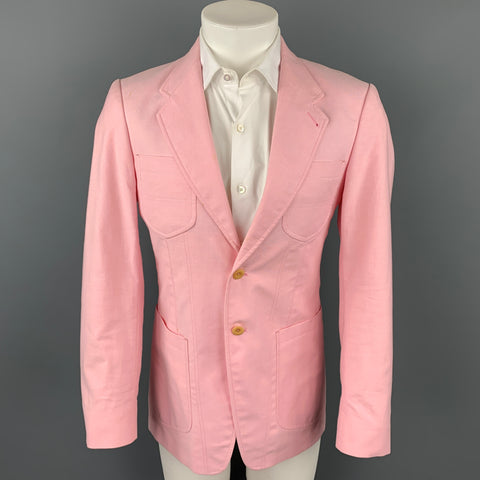 PAUL SMITH Size 38 Pink Wool Notch Lapel Sport Coat