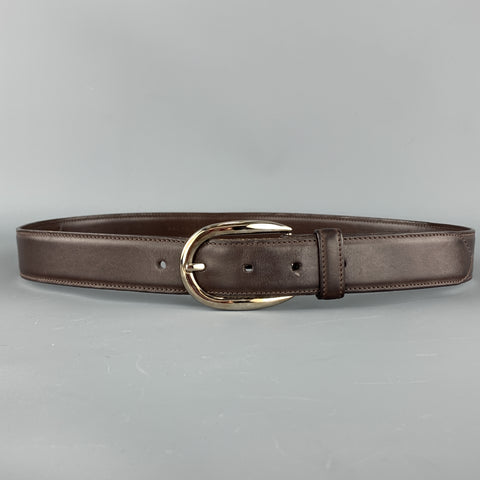 RALPH LAUREN Solid Size 32 Brown Leather Belt