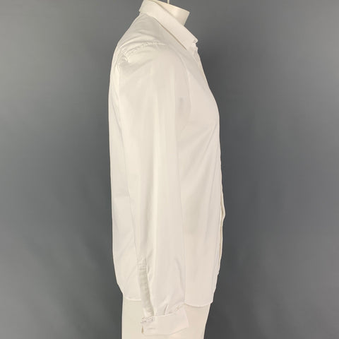 THE KOOPLES Size L White Cotton Button Down Long Sleeve Shirt