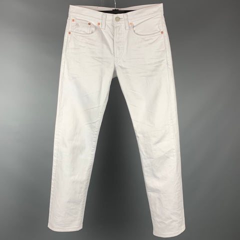 RRL by RALPH LAUREN Size 29 Off White Selvedge Denim Jeans