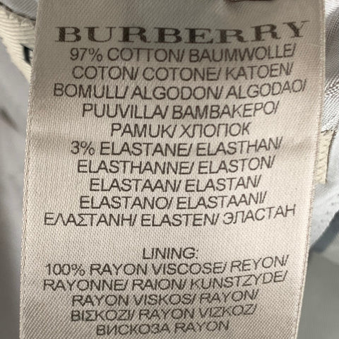 BURBERRY LONDON Chest Size 40 Grey Cotton / Elastane Single breasted Sport Coat