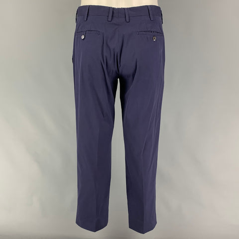 Vintage PRADA Size S Navy Cotton Spandex Buttoned 2 Piece Set