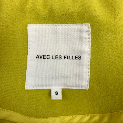 AVEC LES FILLES Taille S Veste motard en mélange de polyester jaune