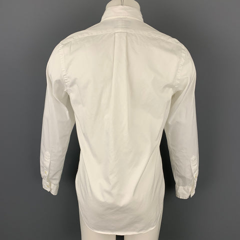 RALPH LAUREN Size S White Cotton Button Down Long Sleeve Shirt