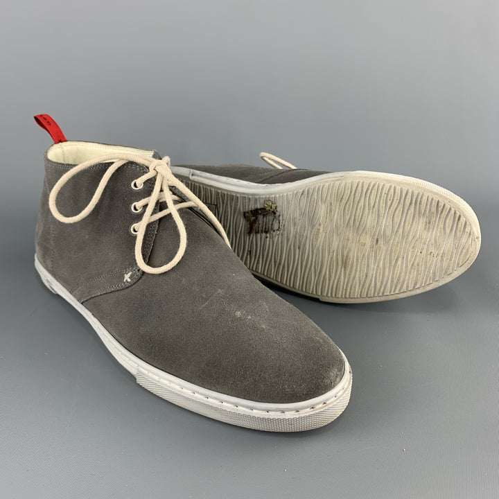 KITON Size 8 Gray Suede Chukka Boot Sneakers